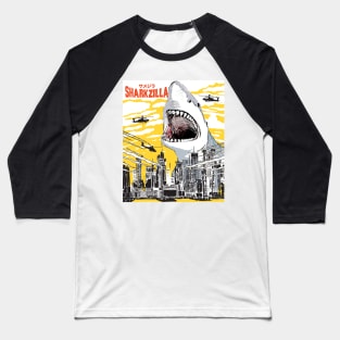 Sharkzilla Funny Shark Gift Shark Lovers Baseball T-Shirt